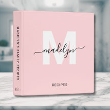 Meisjesachtig Roze Calligrafie Monogram