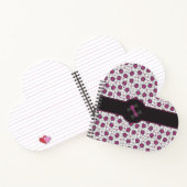 Meisjesachtig roze en zwarte lieveheersbeestjes gr notitieboek (Binnen)