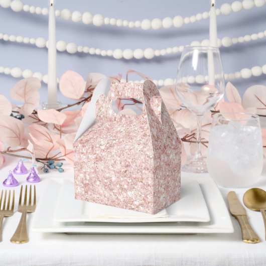 Meisjesachtig Roze Glitters Bedankdoosjes (Huwelijk)