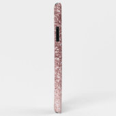 Meisjesachtig Roze Gouden Glitter Blush Monogram Case-Mate iPhone Case (Achterkant/rechts)