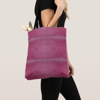 Meisjesachtig Roze Krokodilprint Tote Bag
