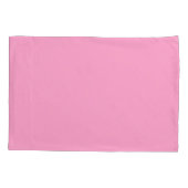 Meisjesachtig Roze Script Naam Monogram Kussensloop (Achterkant-Links)