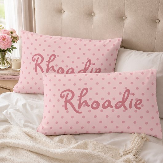 Meisjesachtig Roze Stippen Kussensloop