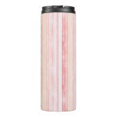 Meisjesachtig Roze Strepen Thermosbeker (Achterkant)