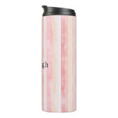 Meisjesachtig Roze Strepen Thermosbeker (Geroteerd rechts)