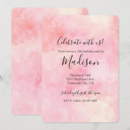 Meisjesachtig Roze Tie Dye Kaart