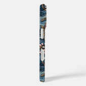 Meisjesachtig Roze Turquoise Steen Blauwe Denim  Case-Mate iPhone Case (Achterkant / Rechts)
