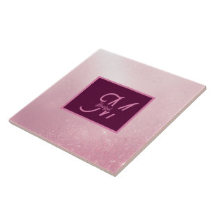 Meisjesachtig Roze Vrouwelijk Zachte Glans Ombre m Tegeltje