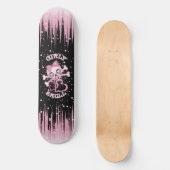 Meisjesachtig Schedel Skate Skateboard (Voorkant)