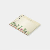 Meisjesachtig Stijlvol Elegante Cactus,Parels -Per Post-it® Notes (Schuin)