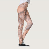 Meisjesachtig trendy marmeren steen textuur leggings (Rechts)