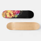 Meisjesachtig tropisch bloem skateboard (Horizontaal)