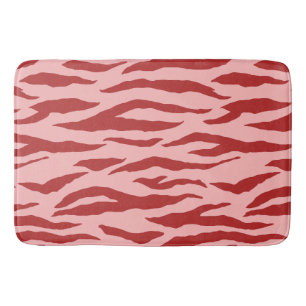 Meisjesachtig zebra strepenpatroon badmat