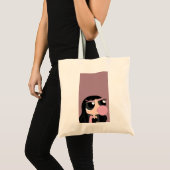 Meisjesachtige boodschappentas tote bag (Voorkant (product))