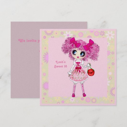 Meisjesachtige Cadeaus Harajuku Meisjesstijl Kaart (Voorkant / Achterkant)