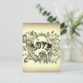 meisjesachtige chique werveling pastelkleuren Vict Briefkaart (Staand voorkant)