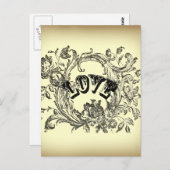 meisjesachtige chique werveling pastelkleuren Vict Briefkaart (Voorkant / Achterkant)