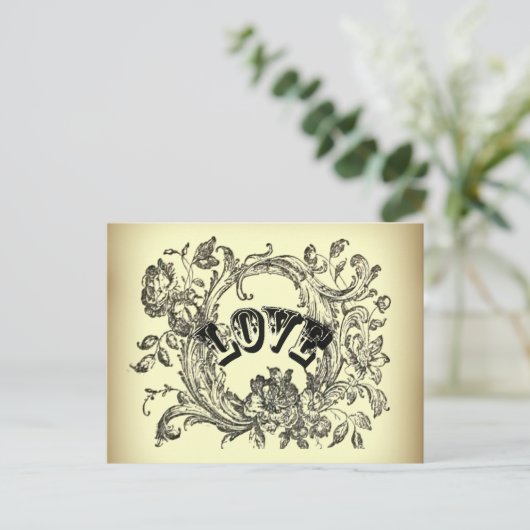 meisjesachtige chique werveling pastelkleuren Vict Briefkaart (Staand voorkant)