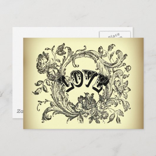 meisjesachtige chique werveling pastelkleuren Vict Briefkaart (Voorkant / Achterkant)