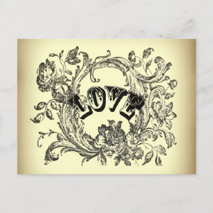 meisjesachtige chique werveling pastelkleuren Vict Briefkaart