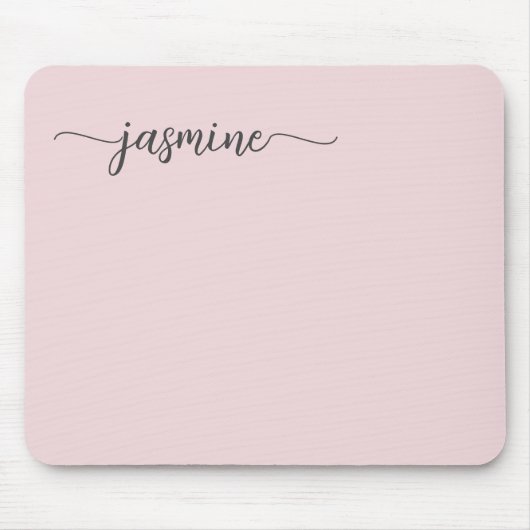 Meisjesachtige Eenvoudige Blos Roze Persoonlijke M Muismat (Voorkant)