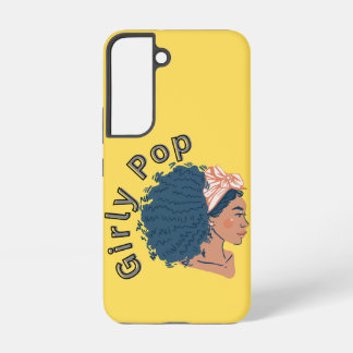 Meisjesachtige gele telefoonhoes in popstijl samsung galaxy hoesje