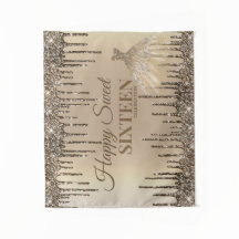 Meisjesachtige Glam Glitter Drips Spark Sweet 16 V