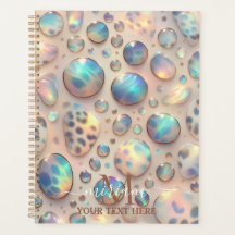 Meisjesachtige Glam Opal Luipaardprint Kantoor Sch