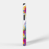 Meisjesachtige glamour hete roze glitter vonken mo iPhone hoesje (Rechterkant)