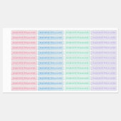 Meisjesachtige Glitter Chic Moderne Persoonlijke K Labels (Vel)