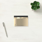 Meisjesachtige Glitterende Gouden Harten, Hoge Hak Post-it® Notes (Kantoor)