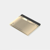 Meisjesachtige Glitterende Gouden Harten, Hoge Hak Post-it® Notes (Schuin)