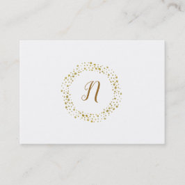 Meisjesachtige Gouden Glitter Stippen Modern Minim Visitekaartje