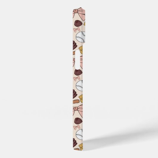 Meisjesachtige honkbal boog patroon telefoonhoesje Case-Mate iPhone case (Achterkant / Rechts)