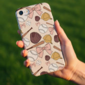 Meisjesachtige honkbal boog patroon telefoonhoesje Case-Mate iPhone case