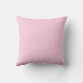 Meisjesachtige kleine witte stippen op roze kussen (Achterkant)