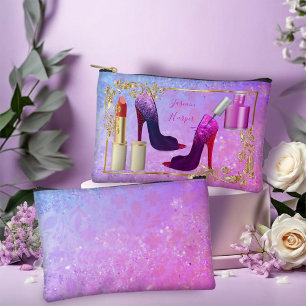 Meisjesachtige Kleurrijke Roze Make-up Houder Etui
