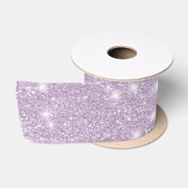 Meisjesachtige Lavendel Glitter Schitter Verjaarda Satijnen Lint