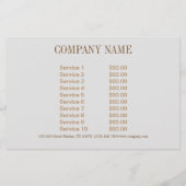 meisjesachtige mode schoonheid zilveren nagel kuns flyer (Achterkant)