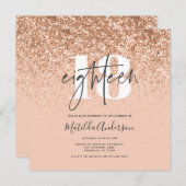 Meisjesachtige moderne perzik glitter typografie 1 (Voorkant / Achterkant)