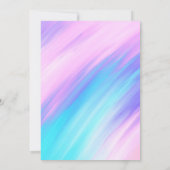 Meisjesachtige moderne roze blauwe paarse verf veg kaart (Achterkant)