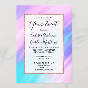 Meisjesachtige moderne roze blauwe paarse verf veg kaart