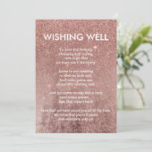 Meisjesachtige moderne roze gouden glitterspiegel  kaart (Staand voorkant)