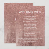 Meisjesachtige moderne roze gouden glitterspiegel  kaart (Voorkant / Achterkant)