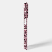 Meisjesachtige Naam Glitterende Roze Glitter Rand  Case-Mate iPhone Case (Achterkant / Rechts)