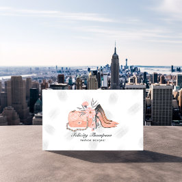 Meisjesachtige New York Modeontwerper QR Code Visitekaartje