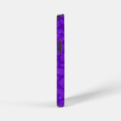 Meisjesachtige paarse glitters monogram script naa iPhone hoesje (Rechterkant)