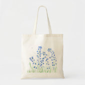 Meisjesachtige pastel Blauwe klokjes blauwe bloeme Tote Bag (Voorkant)