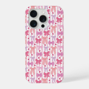 Meisjesachtige Pastel Strikken en Strepen iPhone 15 Pro Case