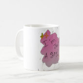Meisjesachtige pop.. koffiemok (Voorkant links)